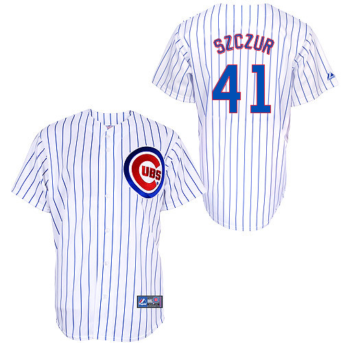 Matt Szczur #41 mlb Jersey-Chicago Cubs Women's Authentic Home White Cool Base Baseball Jersey